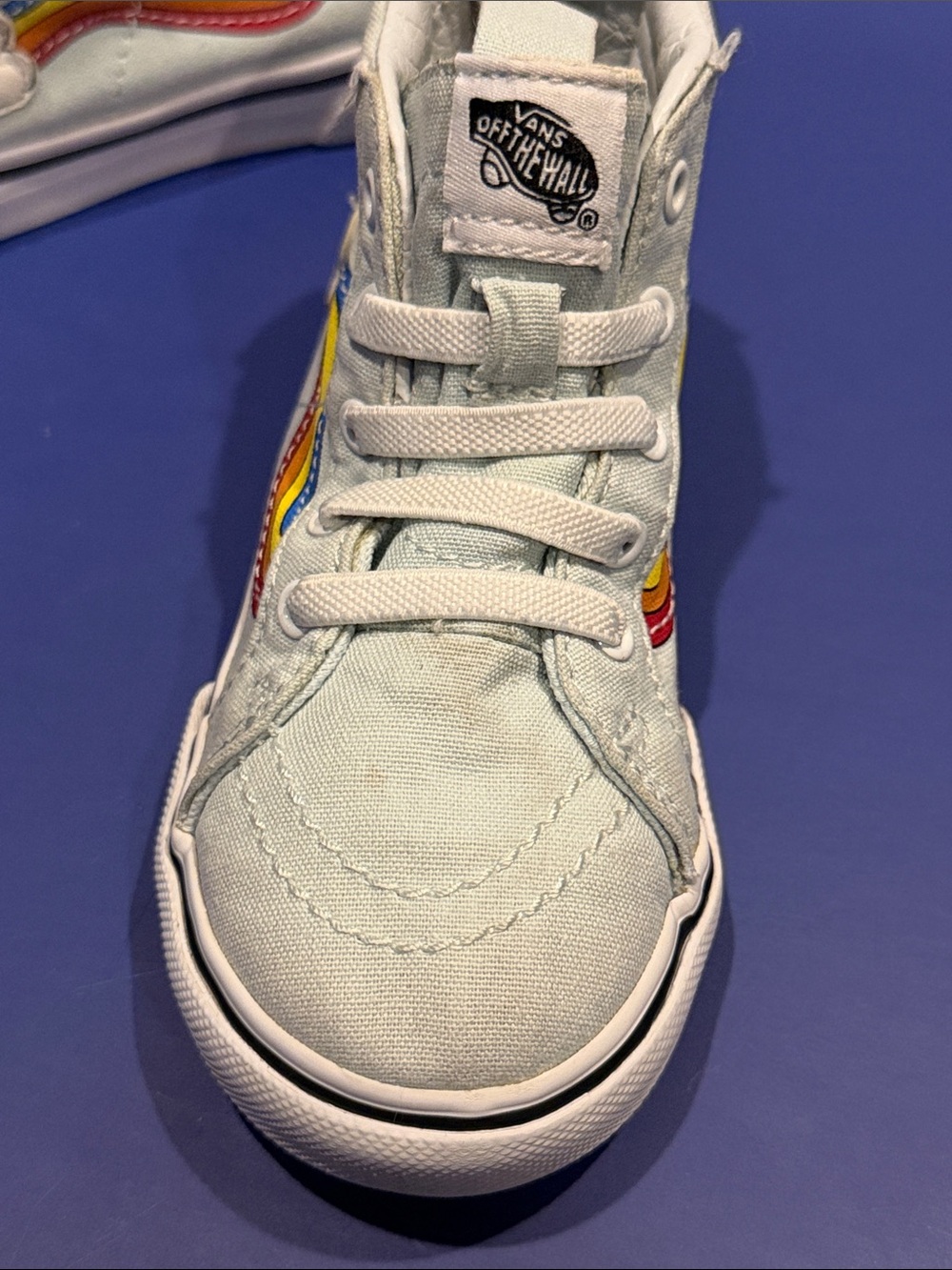VANS SK8 rainbow sneakers ZIP SHOES KIDS toddler 9 HIGH TOPS - SHOES - Picture 3 of 12